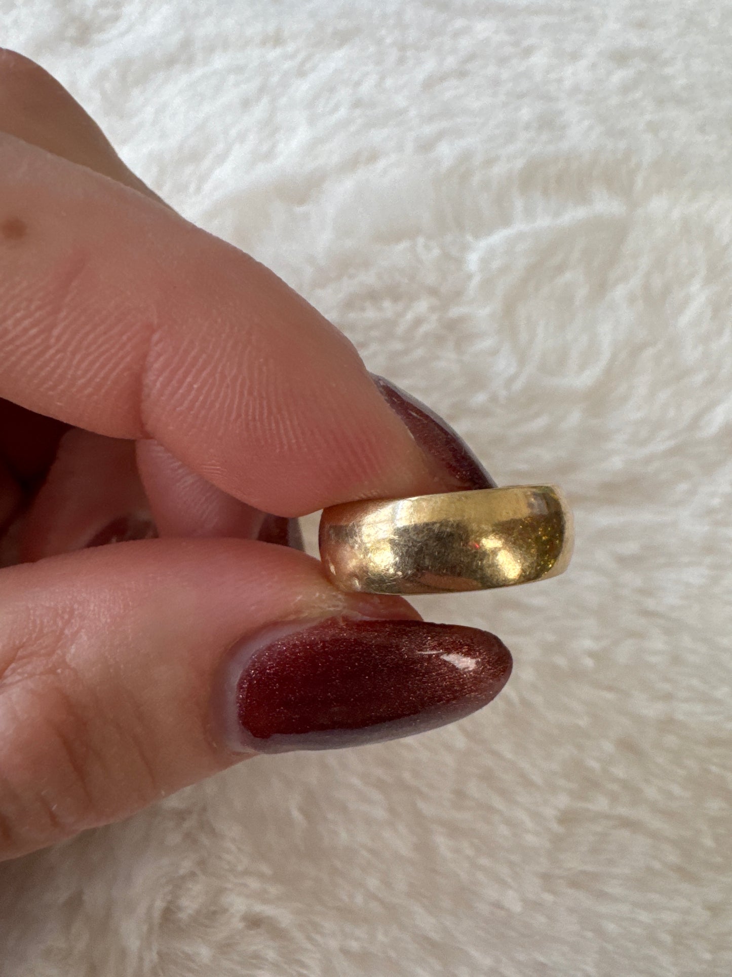 vintage 14k yellow gold comfort band