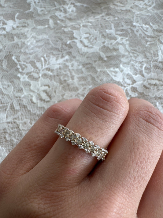 vintage 14k yellow gold diamond ring